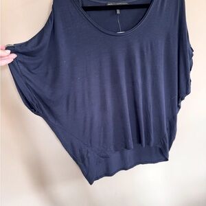 White House Black Market Blue Relaxed Dolman Blouse